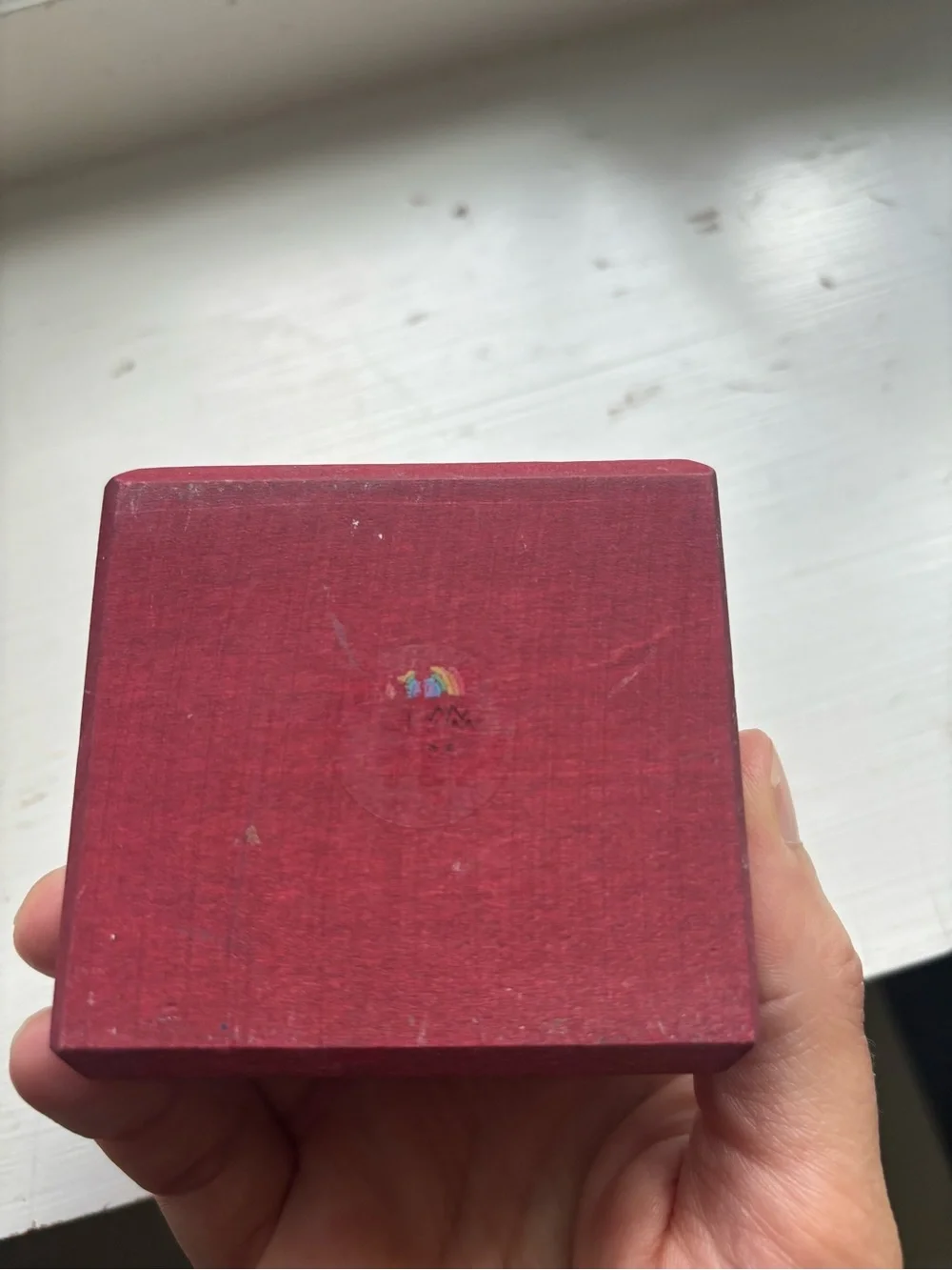 Grimm’s large wooden rainbow stacker